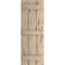 Ekena Millwork Rustic Three Board Joined Board-n-Batten Pecky Cypress Faux Wood Shutters, 16 1/2"W x 68"H SHUBJS16X68PCPR - alternate 6